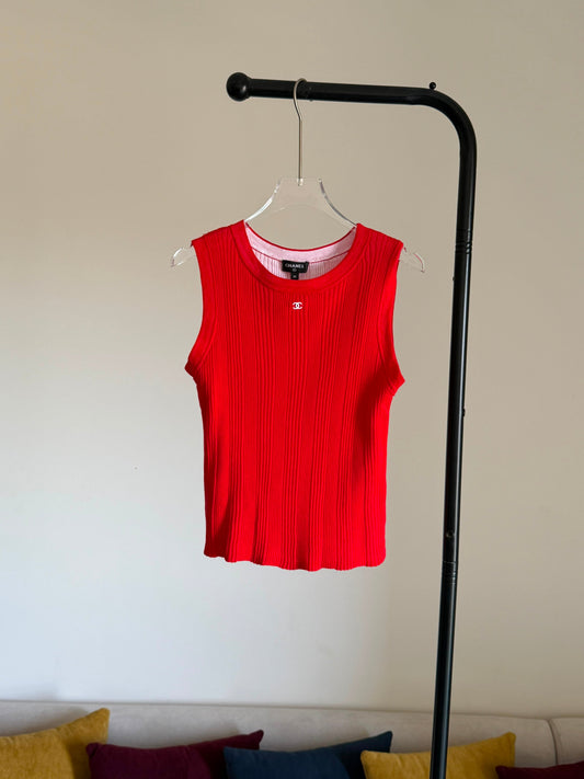Chanel Knit Sleeveless Tank