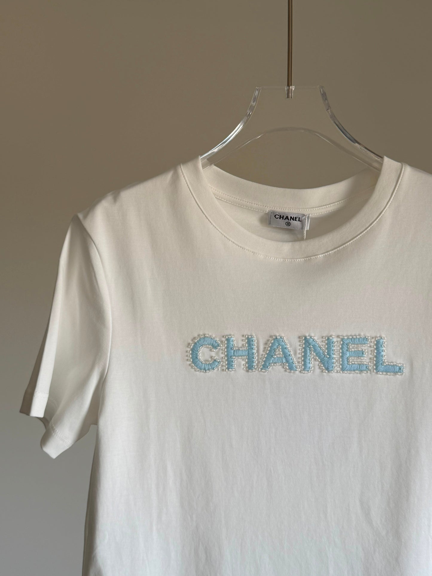 Chanel Paris Text Logo T-Shirt