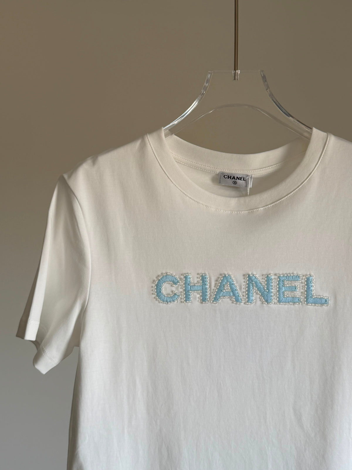 Chanel Paris Text Logo T-Shirt