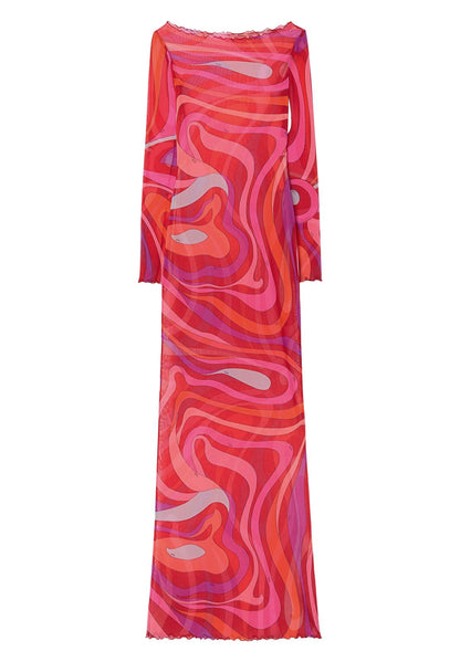 Pucci Pink Marmo-print Dress