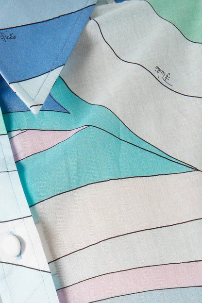 Pucci Blue Iride-print set