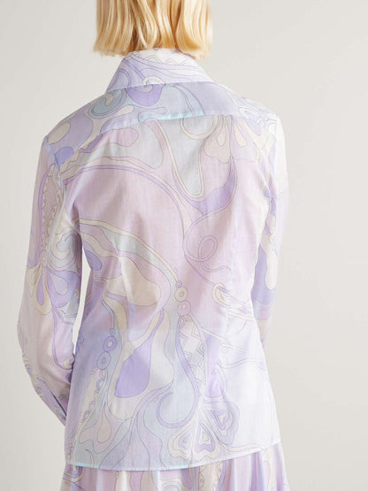 Pucci Purple Orchidee-print Maxi