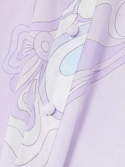 Pucci Purple Orchidee-print Maxi