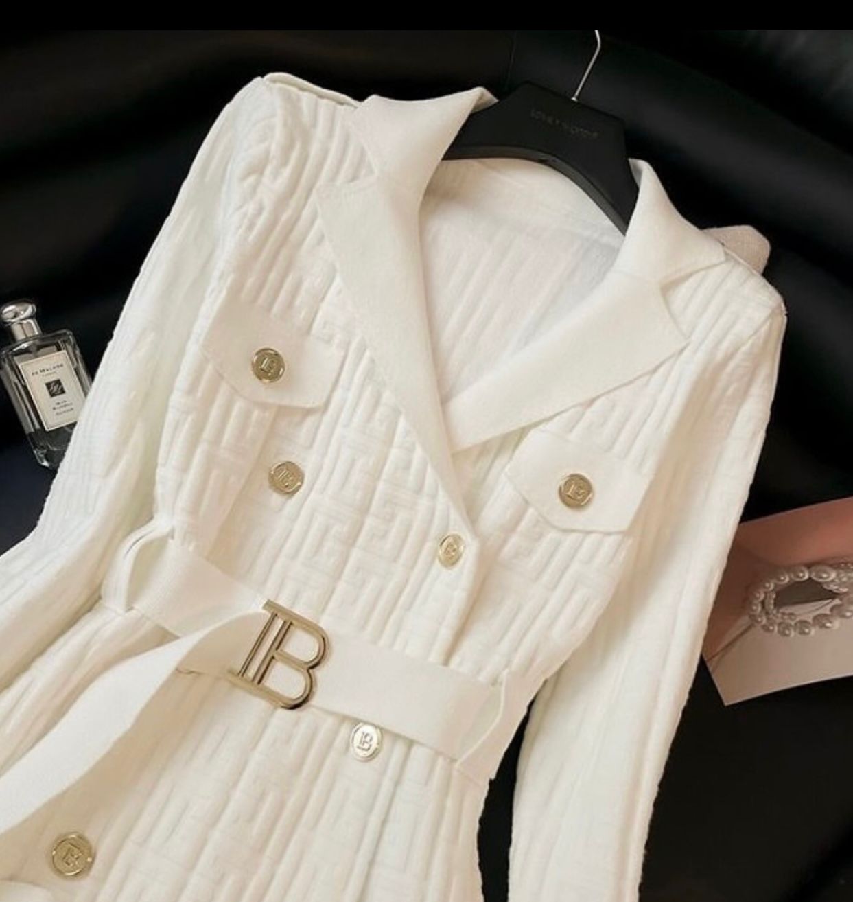 Balmain button-embellished Tweed Mini Dress