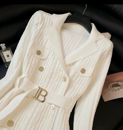 Balmain button-embellished Tweed Mini Dress