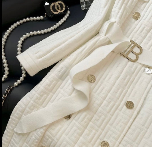Balmain button-embellished Tweed Mini Dress
