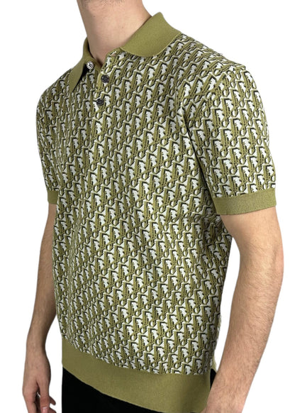 Dior Cashmere Polo Shirt "Green" Luxury Knit Polo UAE