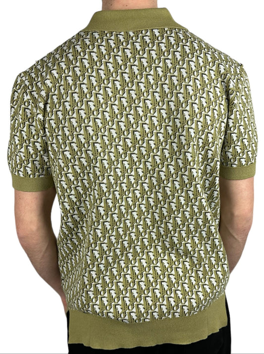 Dior Cashmere Polo Shirt "Green" Luxury Knit Polo UAE