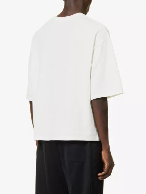 Gucci Brand-Print Boxy-Fit Cotton Jersey T-Shirt Boxy Fit Tee UAE