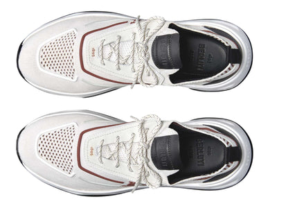 Berluti Shadow Knit Sneakers "Light Grey Rust" Knit Designer Sneakers UAE