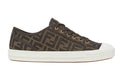 Fendi Domino "Brown Fabric" Low-Top Sneakers UAE