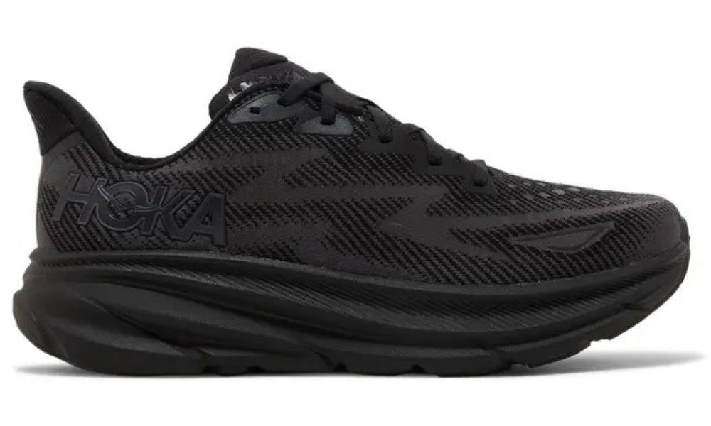 Hoka Clifton 9 "Black" Running Shoes UAE