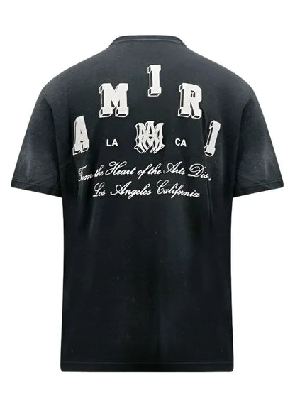 AMIRI Vintage Collegiate Logo-Print T-Shirt "Black" Retro Style Tee UAE