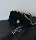 Chanel bag mini suede