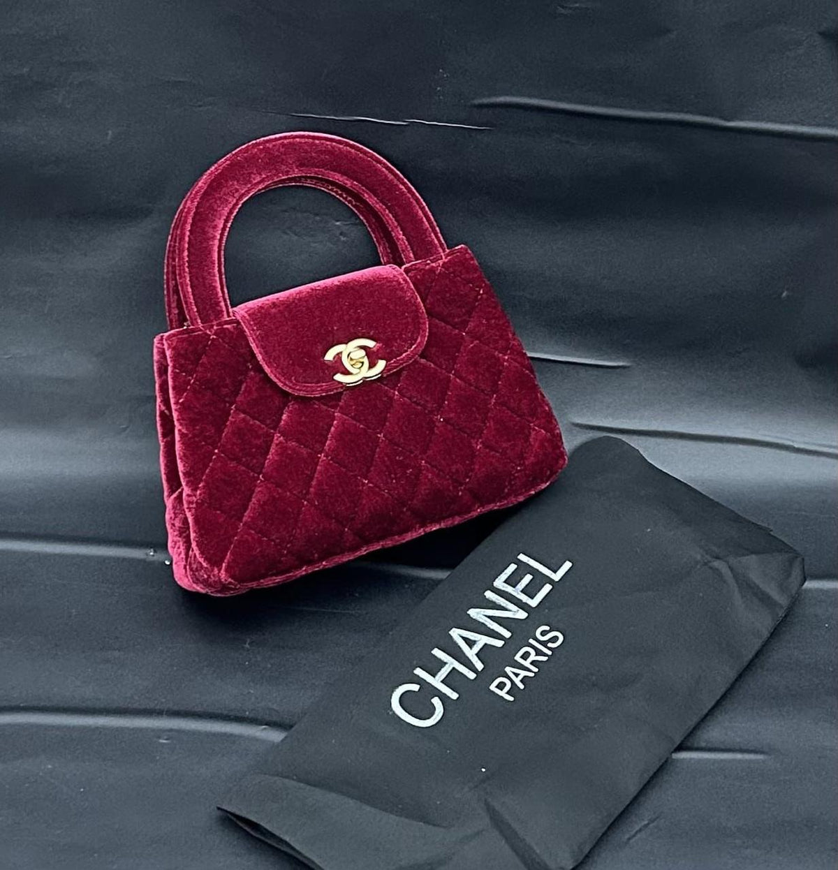 Chanel bag suede
