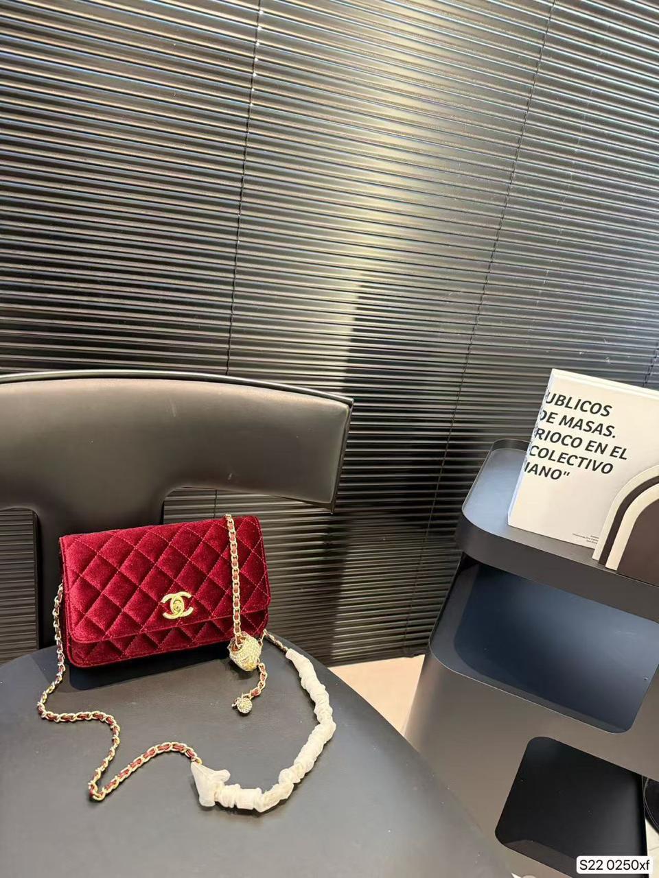 Chanel bag suede
