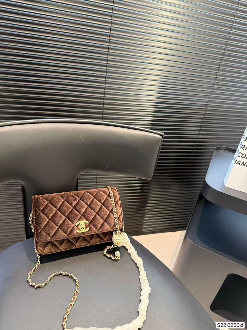 Chanel bag suede