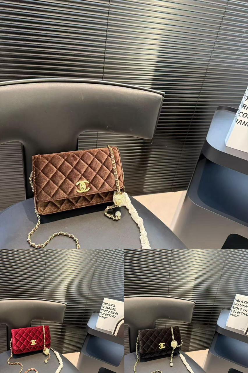 Chanel bag suede