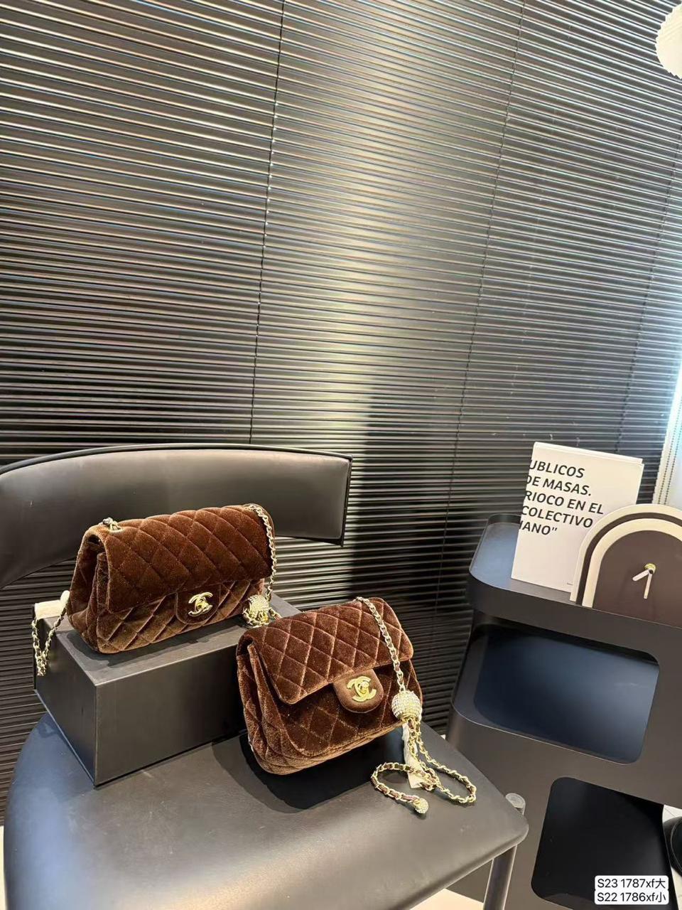Chanel bag suede