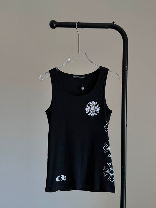 Chrome Hearts horseshoe-motif Ribbed Tank Top