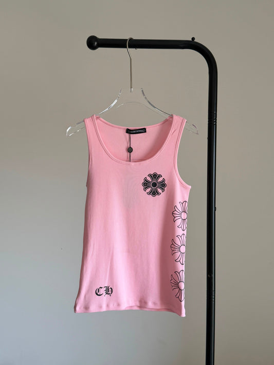 Chrome Hearts horseshoe-motif Ribbed Tank Top