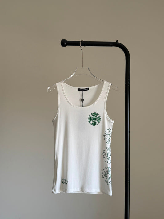 Chrome Hearts horseshoe-motif Ribbed Tank Top