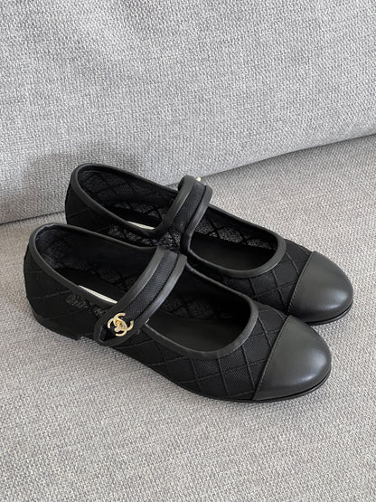 CHANEL Mary Jane Ballet Flats