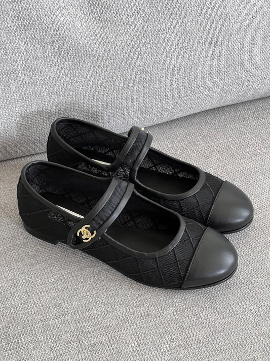 CHANEL Mary Jane Ballet Flats