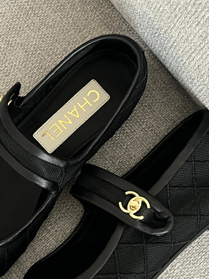 CHANEL Mary Jane Ballet Flats