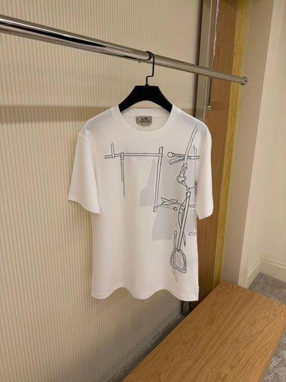 Hermes Harnais en Gouache 3D t-shirt