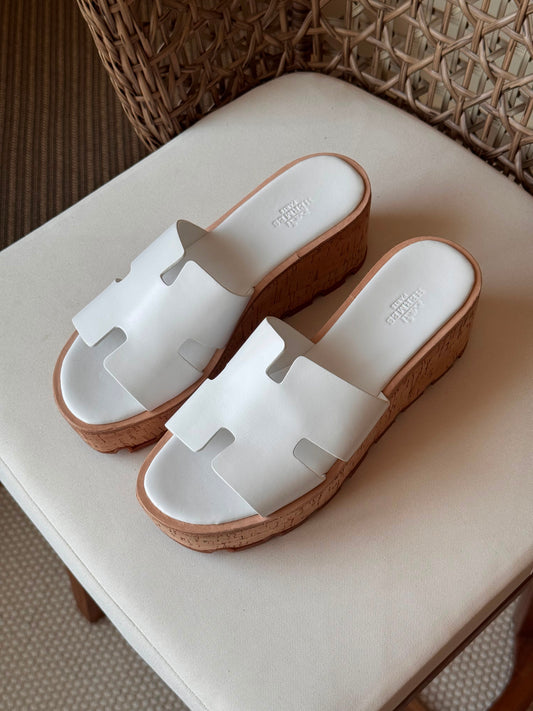 Hermes Luce 30 Sandals in Suede