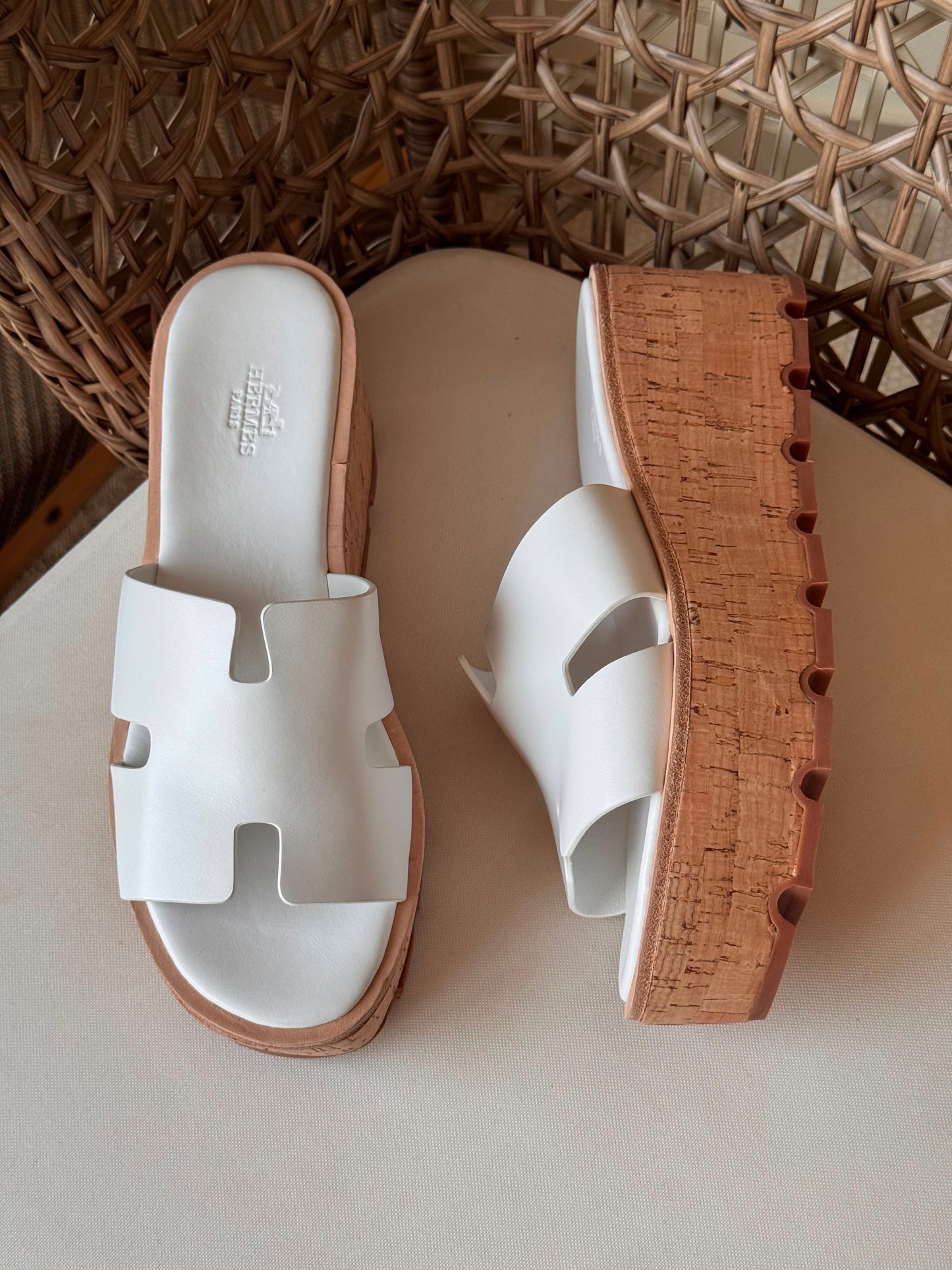 Hermes Luce 30 Sandals in Suede