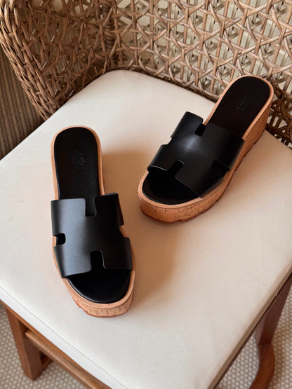 Hermes Luce 30 Sandals in Suede