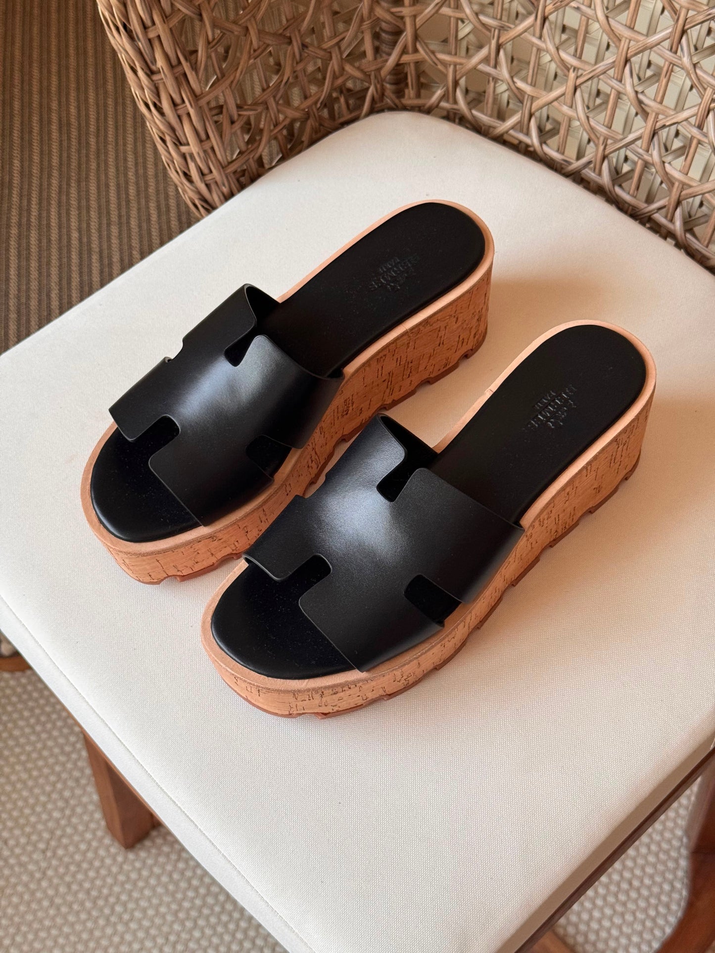 Hermes Luce 30 Sandals in Suede