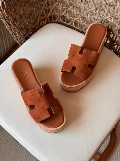 Hermes Luce 30 Sandals in Suede