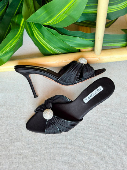 Aquazzura Embellished Mystery Mules 85