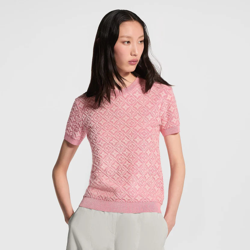 LV Monogram Toweling Knit Top