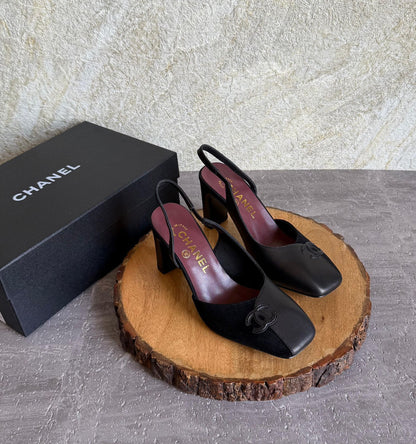 Chanel Slingbacks in Lambskin and Patent