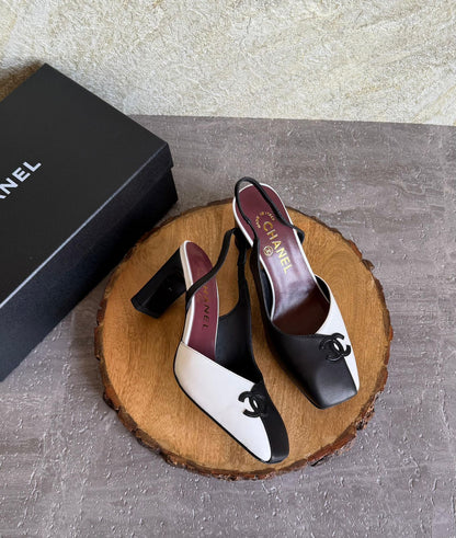 Chanel Slingbacks in Lambskin and Patent