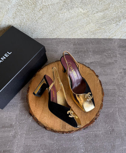 Chanel Slingbacks in Lambskin and Patent