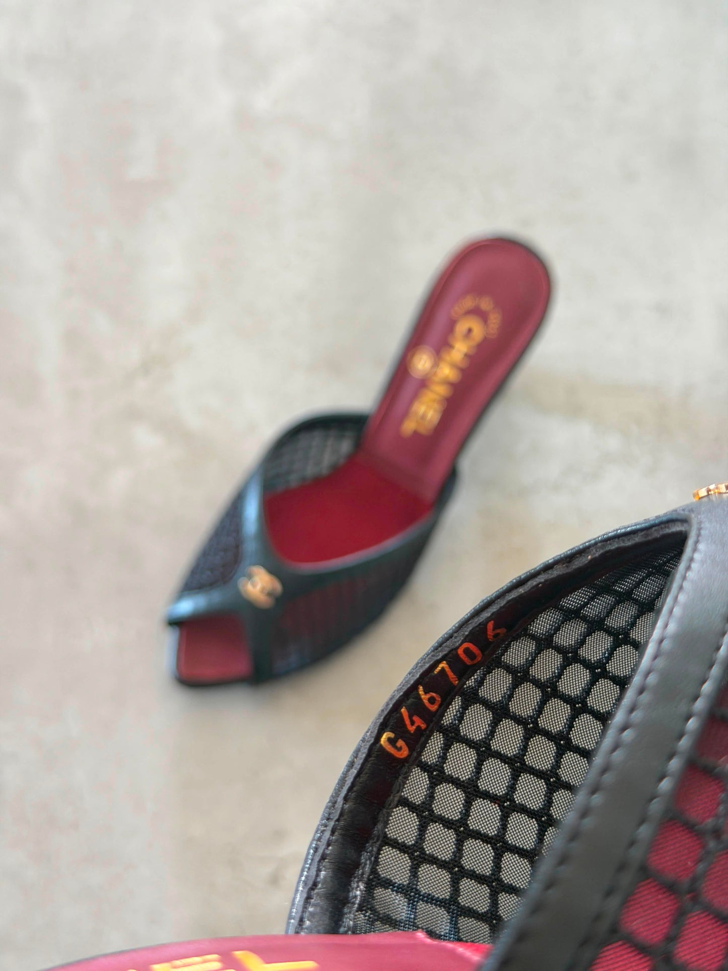 Chanel Mules in Mixed Fibers Cotton & Lambskin