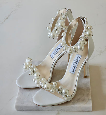 Jimmy Choo Maisel 100 Embellished Leather Sandals