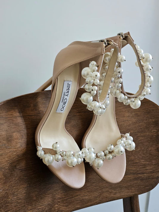 Jimmy Choo Maisel 100 Embellished Leather Sandals