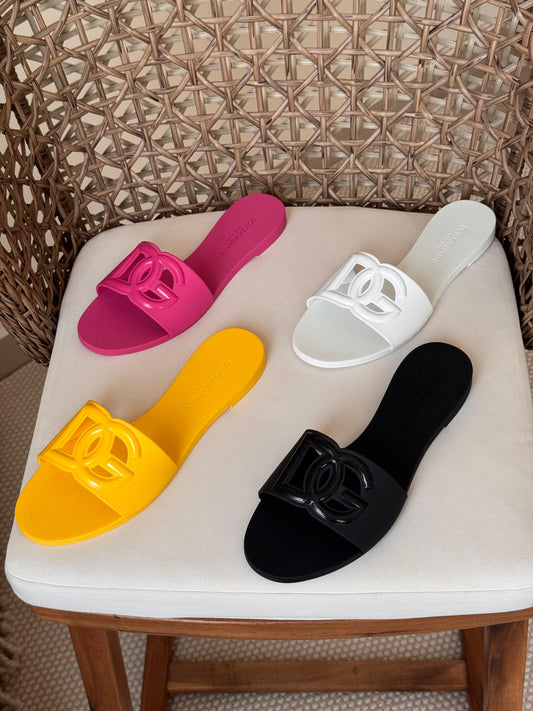 Dolce&Gabbana DG rubber slides