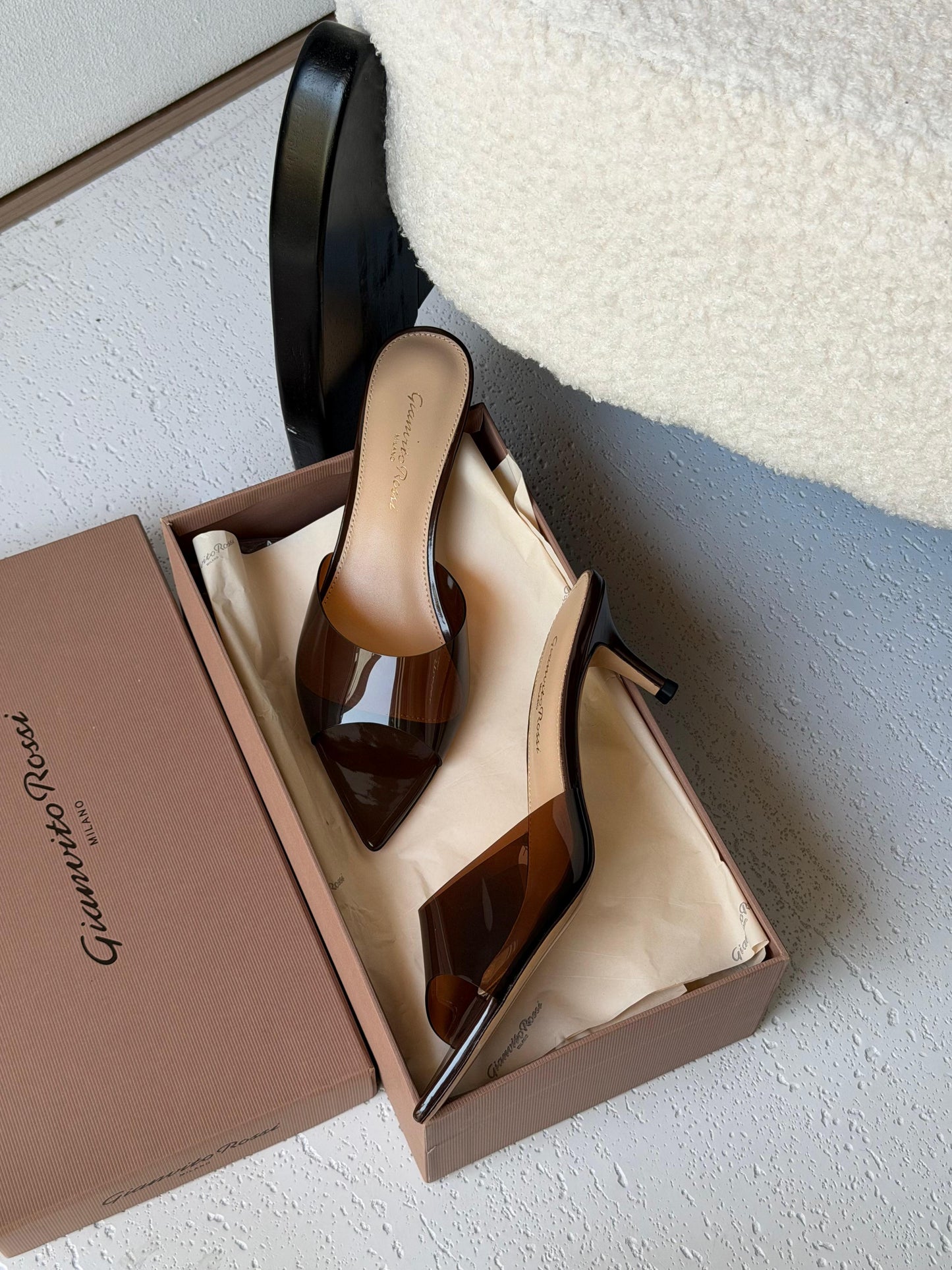 Gianvito Rossi Ellle 55 Mules