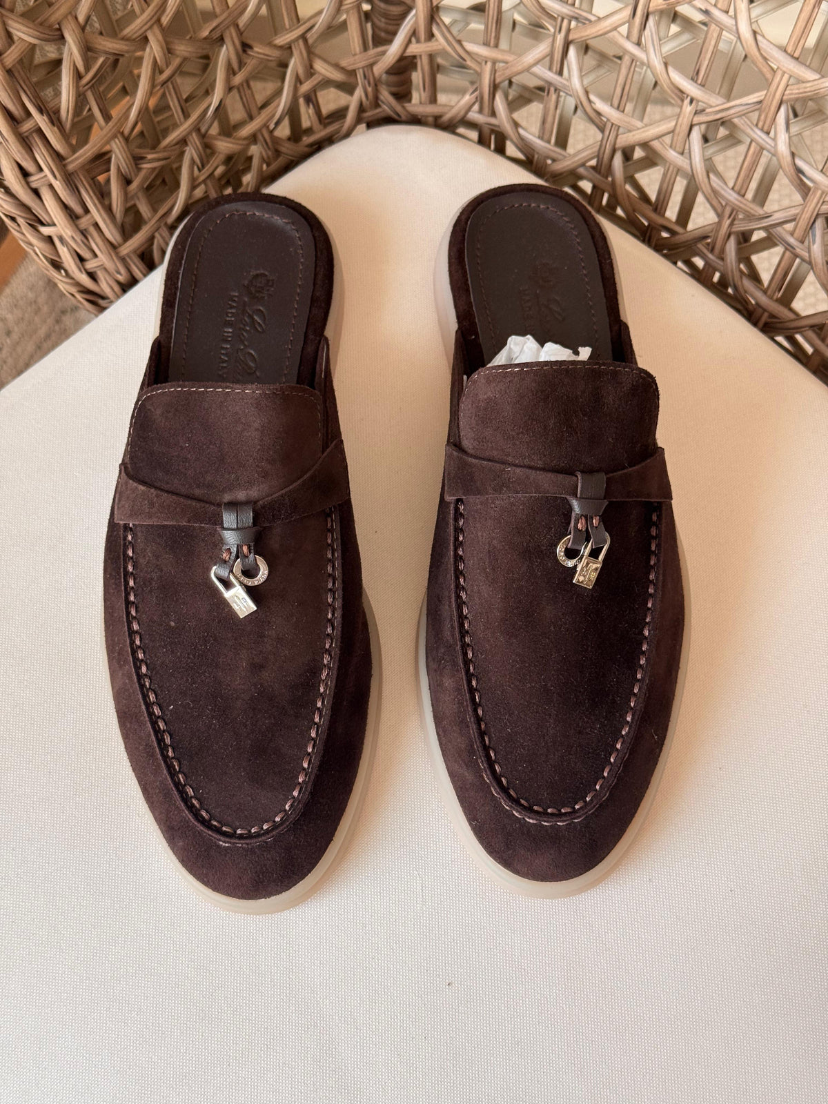 LORO PIANA Babouche Charms Walk Loafers