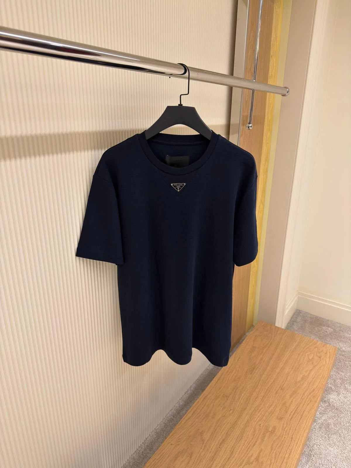 Prada Enamel triangle-logo Cotton T-shirt