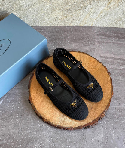 Prada Crochet ballerinas