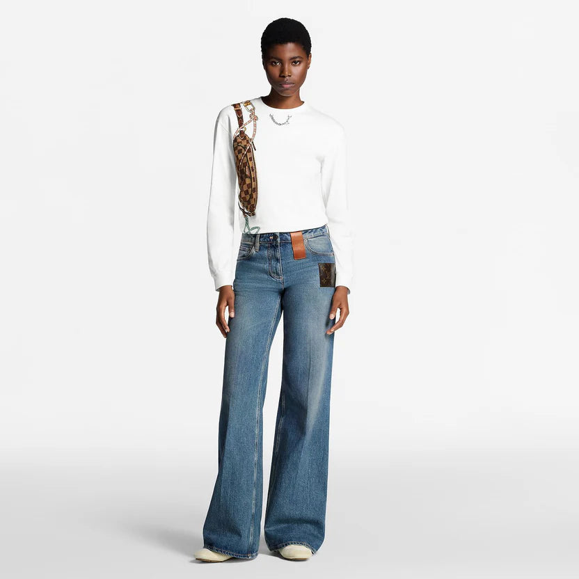 Louis Vuitton Monogram Flared Jeans