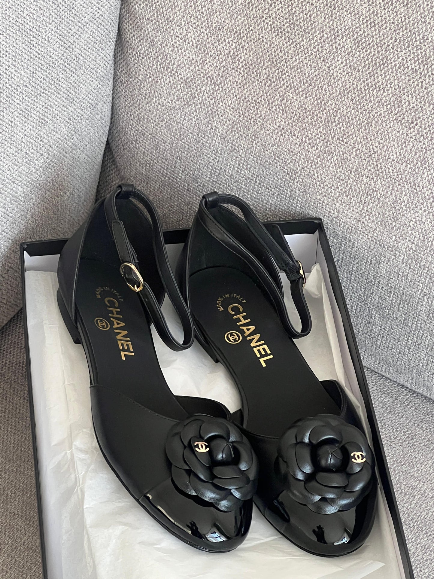 Chanel CC flats